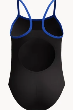 One Pieces|Speedo Girls Duo Logo Placement Thinstrap Muscleback One Piece BLACK