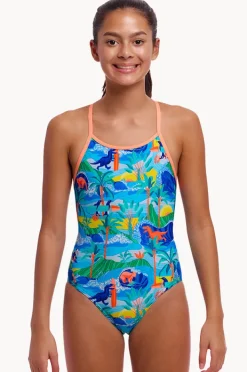 One Pieces|Funkita Girls Duuude Diamond Back One Piece Blue/multi