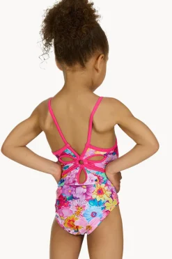 One Pieces|Zoggs Girls Eden Yaroomba Floral One Piece Pink/multi