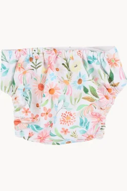 Swim Nappies|Minihaha Girls Eliana Aqua Nappy Blue/natural