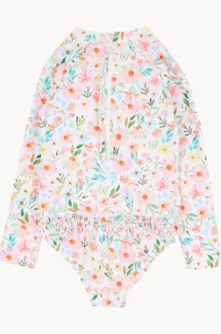 Rashies & Sunsuits|Minihaha Girls Eliana Sunsuit Blue/Natural