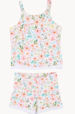 Tankini Sets|Minihaha Girls Eliana Tankini Set Blue/Natural