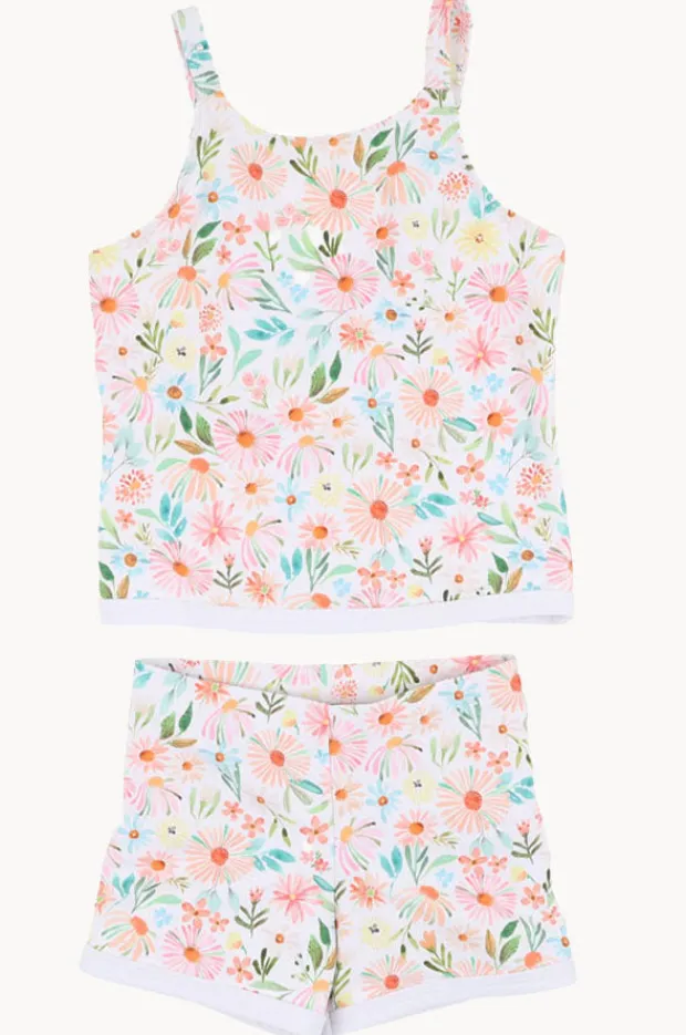 Tankini Sets|Minihaha Girls Eliana Tankini Set Blue/Natural