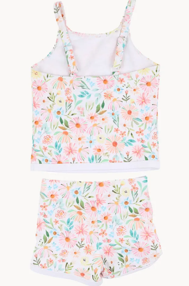 Tankini Sets|Minihaha Girls Eliana Tankini Set Blue/Natural