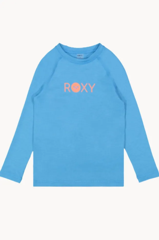 Rashies & Sunsuits|Roxy Girls Essential Long Sleeve Suntop Blue