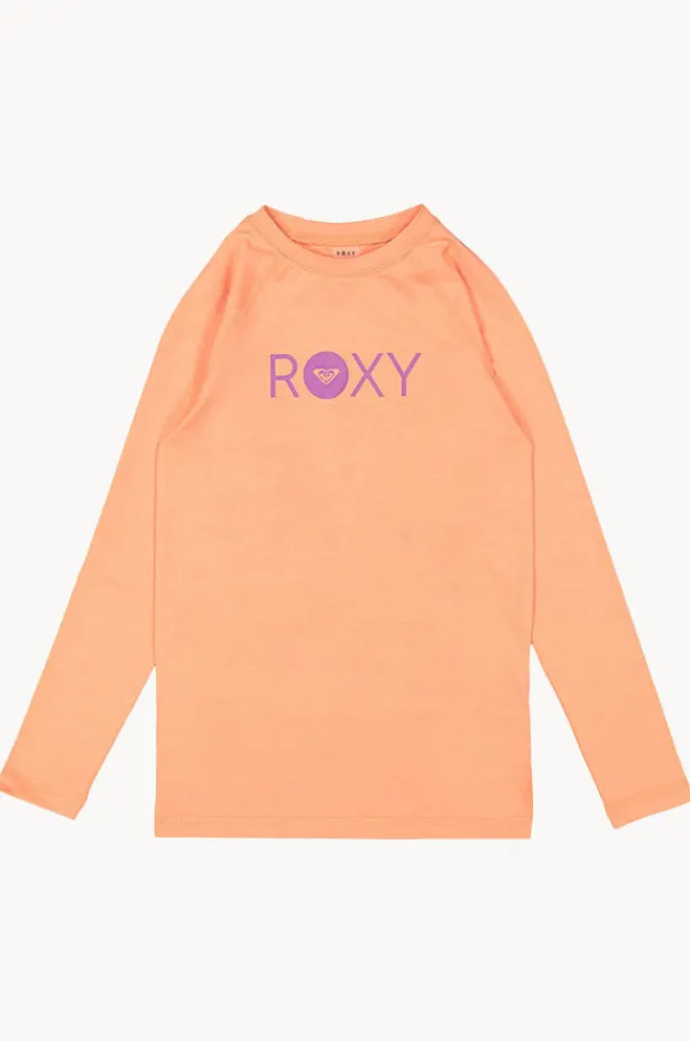 Rashies & Sunsuits|Roxy Girls Essential Long Sleeve Suntop Coral