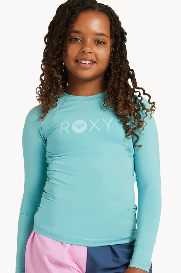 Rashies & Sunsuits|Roxy Girls Essential Long Sleeve Suntop Coast
