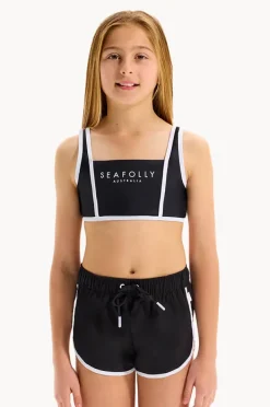 Boardshorts|Seafolly Girls Girls Essentials Boardshort Black