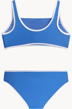 Bikini Sets|Seafolly Girls Girls Essentials Crop Set Azure