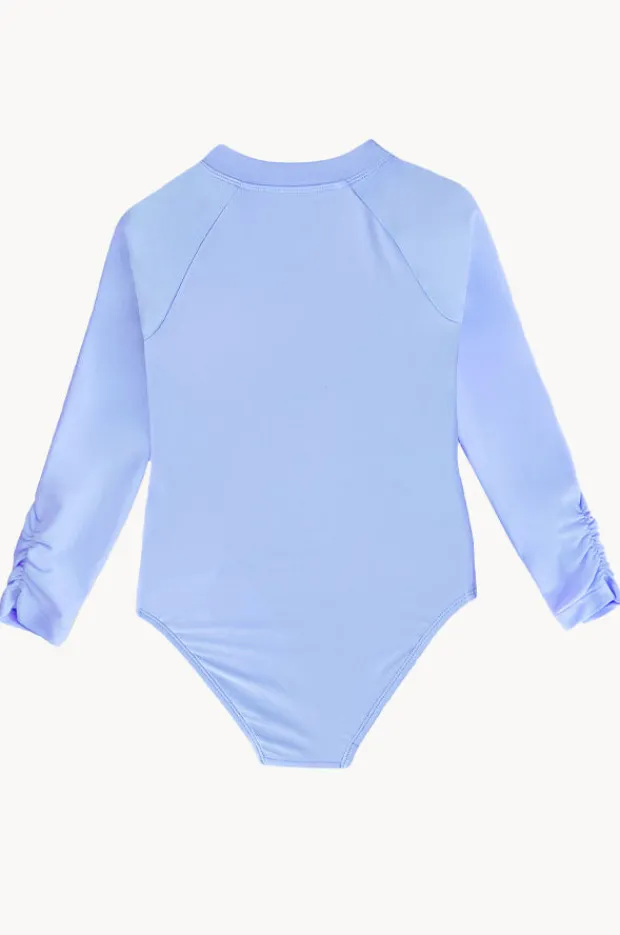 Rashies & Sunsuits|Seafolly Girls Girls Essentials Long Sleeve Sunsuit Sky