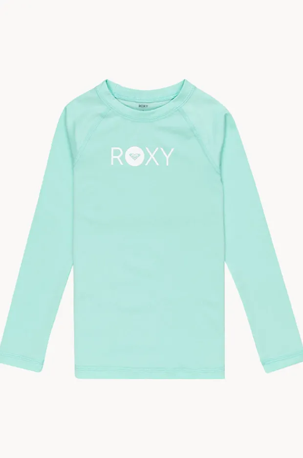 Rashies & Sunsuits|Roxy Girls Essentials Long Sleeve Suntop Beach Glass