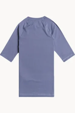 Rashies & Sunsuits|Roxy Girls Essentials Short Sleeve Suntop Cloud