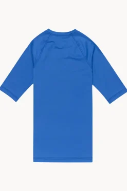 Rashies & Sunsuits|Roxy Girls Essentials Short Sleeve Suntop Cobalt
