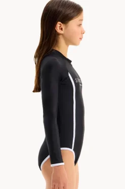 Rashies & Sunsuits|Seafolly Girls Girls Essentials Sunsuit Black