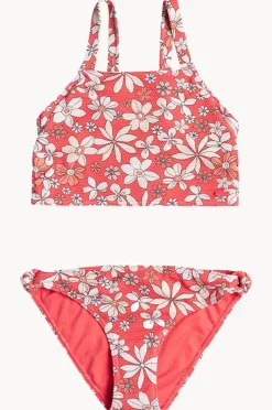 Bikini Sets|Roxy Girls Fab Floral Crop Set