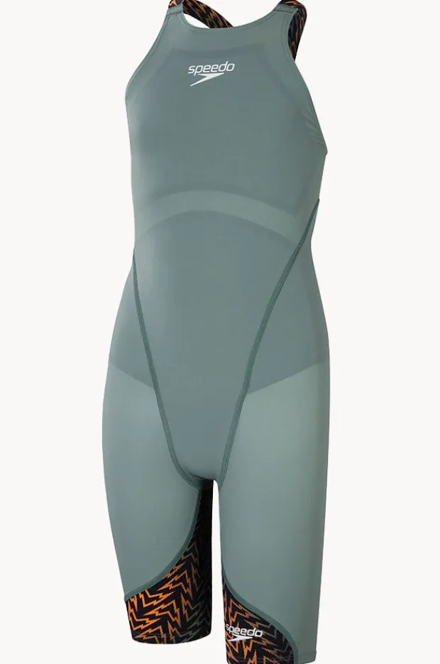 Fastskin Racing Suits|Legsuits|Speedo Girls Fastskin LZR Ignite Kneeskin Black/green