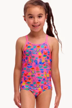 One Pieces|Funkita Girls Fishilicious One Piece Pink/multi
