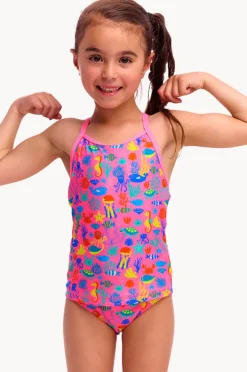 Tankini Sets|Funkita Girls Fishilicious Tankini Set Pink/multi