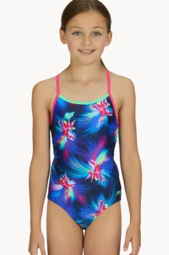 One Pieces|Zoggs Girls Flair Sprintback One Piece Blue/pink