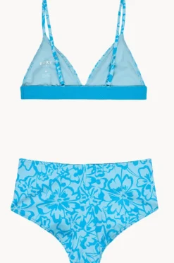 Bikini Sets|Roxy Girls Flaura Bico Tri Set Blue