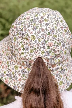 Hats|Bedhead Girls Floret Ponytail Bucket Hat Blue/natural