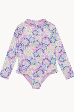 Rashies & Sunsuits|Roxy Girls Flower Party Sunsuit Lilac