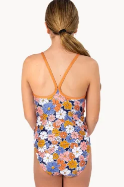 One Pieces|Babes In The Shade Girls Flower Power One Piece Purple/orange