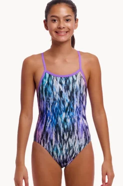One Pieces|Funkita Girls Fly Dye Single Strap One Piece Black/multi