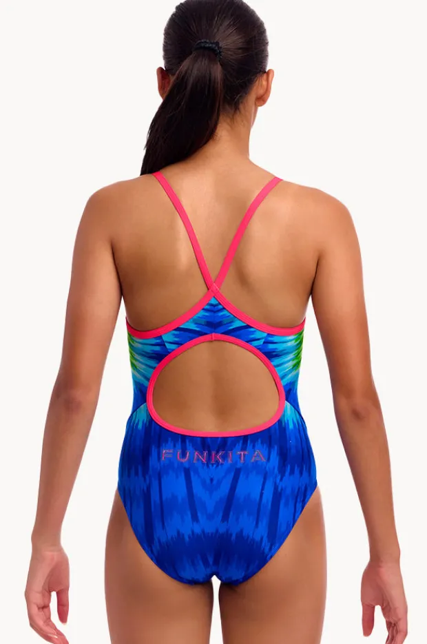 One Pieces|Funkita Girls Fly Time Diamond Back One Piece Multi