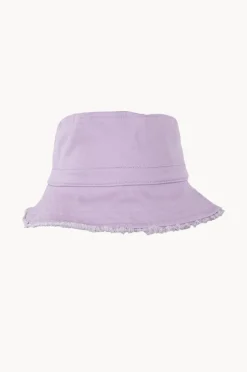 Hats|Acorn Girls Frayed Bucket Hat Lavender