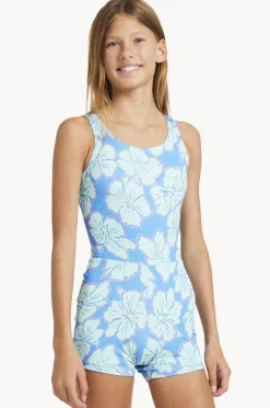 One Pieces|Billabong Girls Happy Hibiscus Retro One Piece Blue