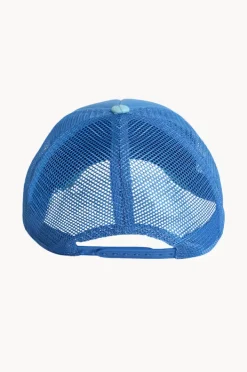 Hats|Billabong Girls Happy Hibiscus Trucker Cap Blue