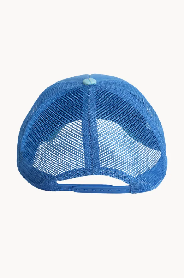 Hats|Billabong Girls Happy Hibiscus Trucker Cap Blue