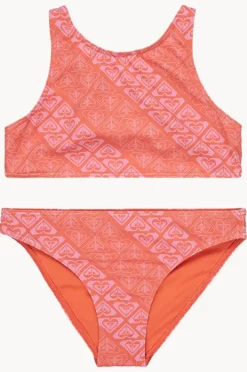 Bikini Sets|Roxy Girls Heart N Soul Crop Set Ember