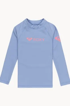 Rashies & Sunsuits|Roxy Girls Heater Long Sleeve Suntop Grape