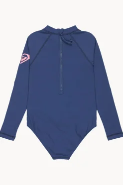 Rashies & Sunsuits|Roxy Girls Heater Long Sleeve Sunsuit Ocean