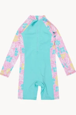 Rashies & Sunsuits|Roxy Girls Hibiscus Jam Tropical Square Spring Suit