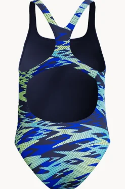 One Pieces|Speedo Girls Hyperboom Allover Medalist One Piece Blue/green