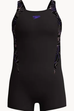 Legsuits|Speedo Girls Hyperboom Splice Legsuit Black/orange