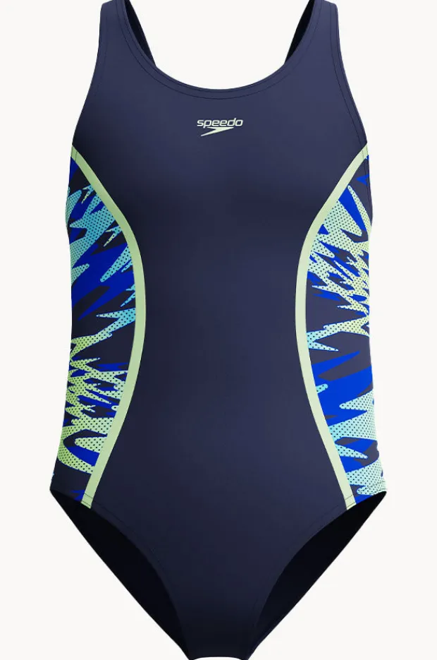 One Pieces|Speedo Girls Hyperboom Splice Muscleback One Piece Peacoat