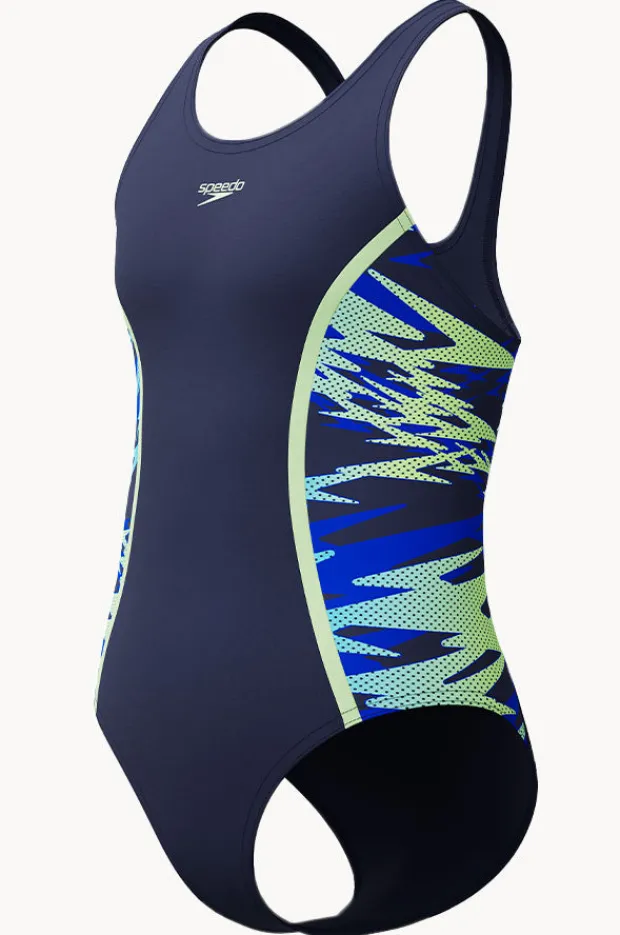 One Pieces|Speedo Girls Hyperboom Splice Muscleback One Piece Peacoat
