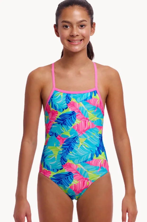 One Pieces|Funkita Girls I'm Leaving Strapped In One Piece Blue/pink
