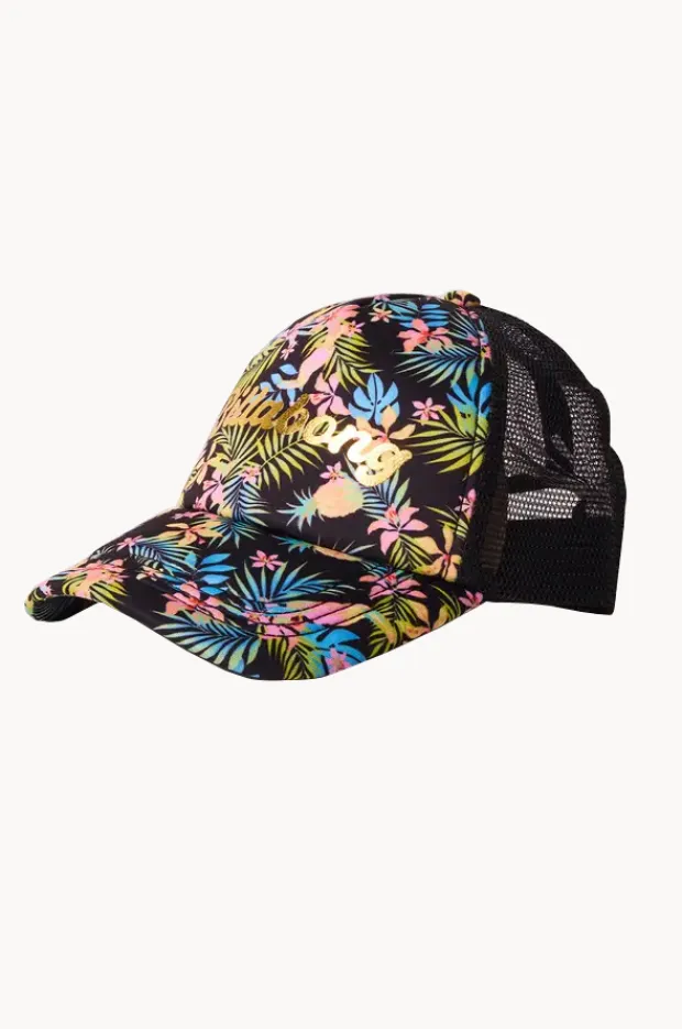 Hats|Billabong Girls In Da Jungle Trucker Cap BLACK