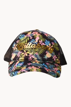 Hats|Billabong Girls In Da Jungle Trucker Cap BLACK