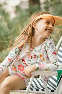 Rashies & Sunsuits|Minihaha Girls Ivy 3 Piece Set Blue/Natural