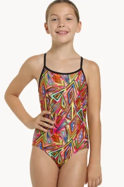 One Pieces|Zoggs Girls Kona Sprintback One Piece Multi