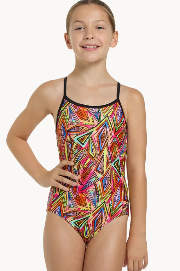 One Pieces|Zoggs Girls Kona Sprintback One Piece Multi