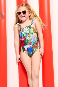 One Pieces|Seafolly Girls Girls La Boca Frill One Piece Multi
