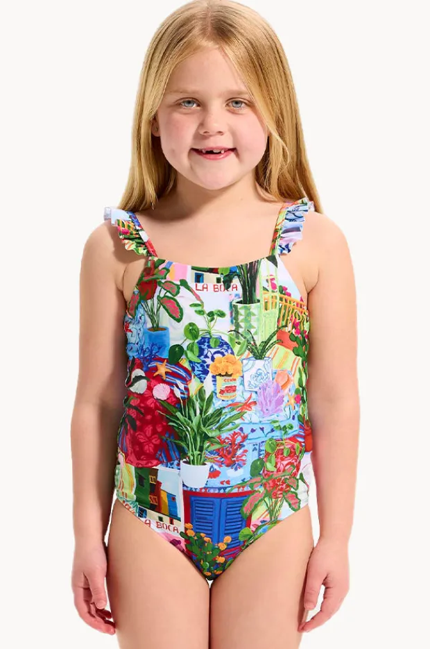 One Pieces|Seafolly Girls Girls La Boca Frill One Piece Multi
