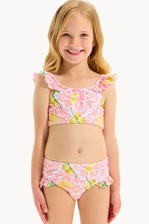 Bikini Sets|Seafolly Girls Girls Tile Crop Set Lemon